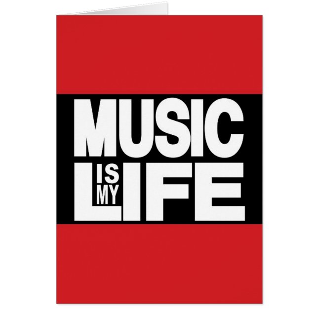 La música es mi rojo de la vida (Frente)