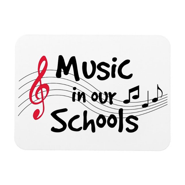 La música es un imán magnético flexible (Horizontal)