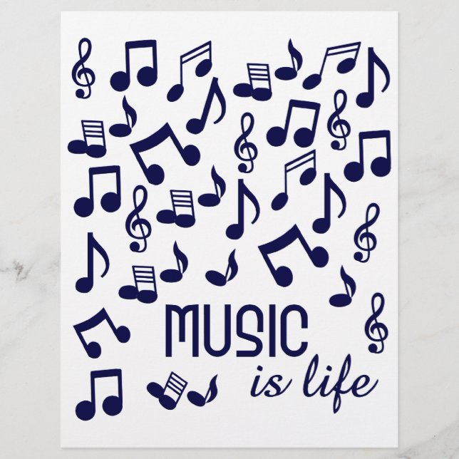 La música es un volante de la vida (Frente)