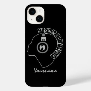 La Música Está En Mis fundas personalizados De Esp
