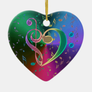 La música observa el ornamento agudo del corazón