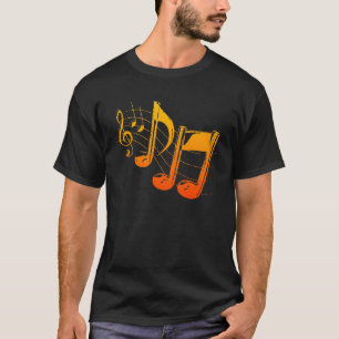 La música observa la camiseta
