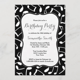 La música observa la invitación temática de la