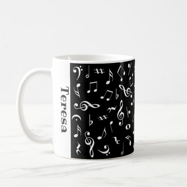 La música personalizada observa la taza (Izquierda)