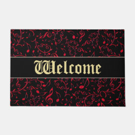 La música roja observa el felpudo adaptable de la