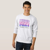 La Música Une a la Gente | Camiseta Sudadera Hombr