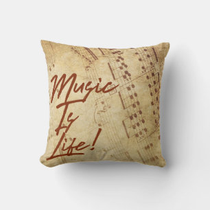 La Música Vintage Es Un Cojín decorativo Decorativ