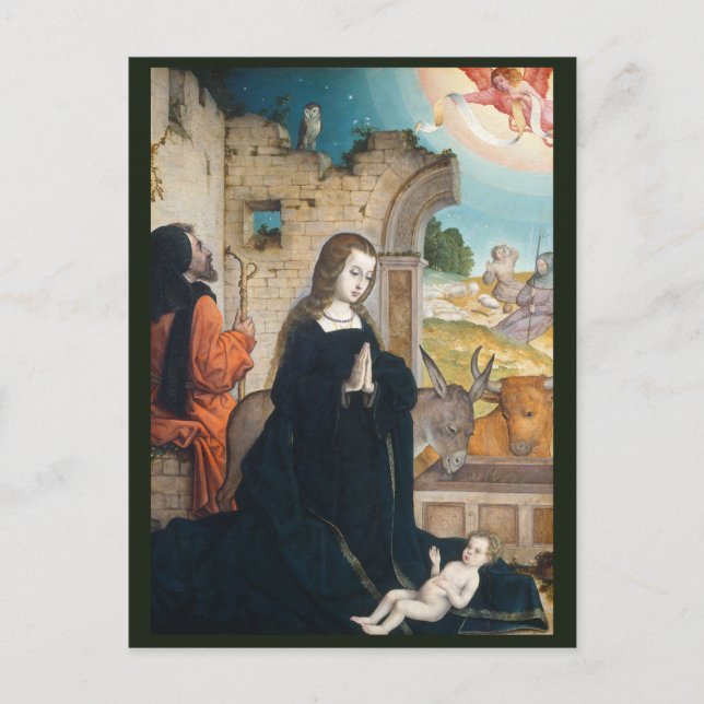 La Natividad c.1508 | Postal Blue Beach Song™ (Anverso)