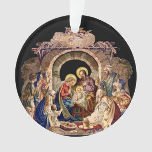 La Natividad de Jesús Ornamento Acrílico