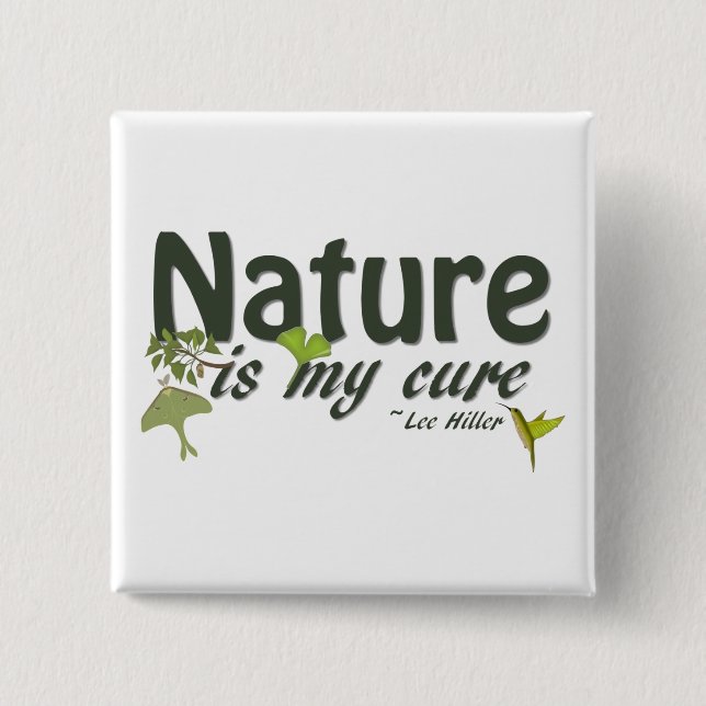 La Naturaleza es mi botón Cure Cure (Anverso)