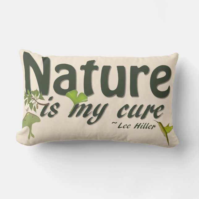 La Naturaleza Es Mi Cojín decorativo De Cura (Anverso)