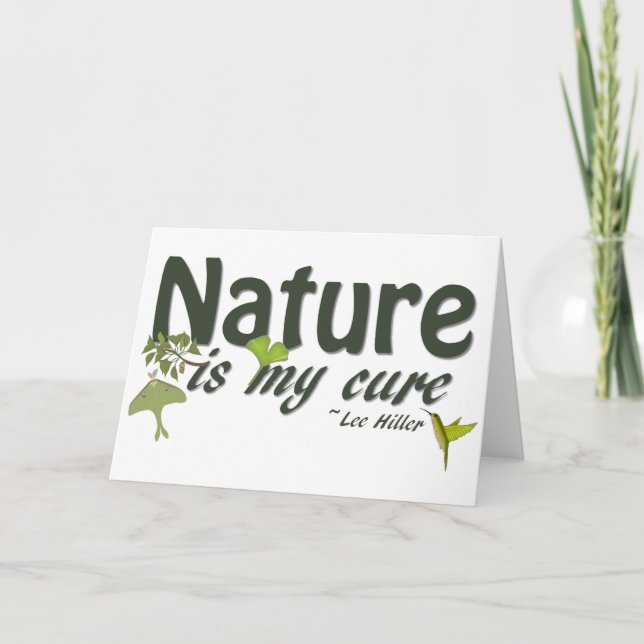 La naturaleza es mi tarjeta de felicitación de Cur (Anverso)