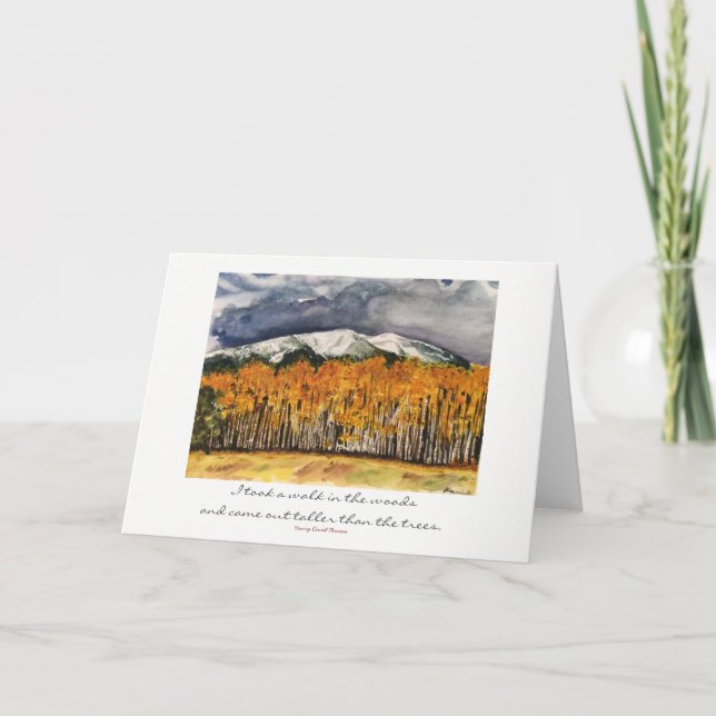 La naturaleza inspira la tarjeta del arte de la (Anverso)