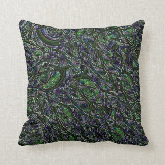 La naturaleza púrpura y verde inspiró la almohada