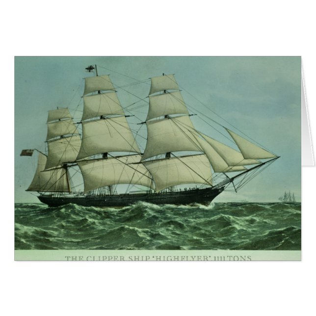 La nave de podadoras "Highflyer", 1111 toneladas (Anverso (Horizontal))