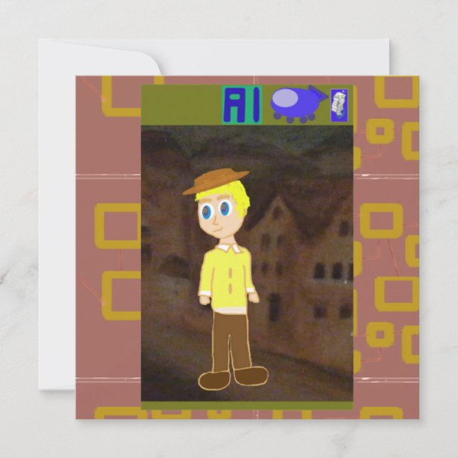 La nave espacial en la invitación a la ciudad (Anverso)