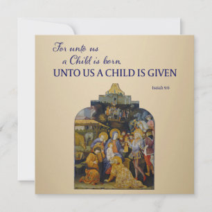 La Navidad cristiana Nos es dado un niño