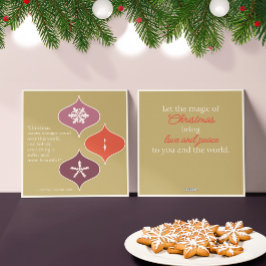 "La Navidad es Magia" Tarjeta de Navidad de Mitad 