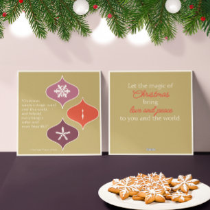 "La Navidad es Magia" Tarjeta de Navidad de Mitad