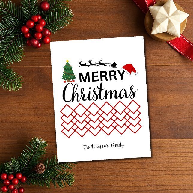 La Navidad Feliz Moderna Personaliza (Subido por el creador)