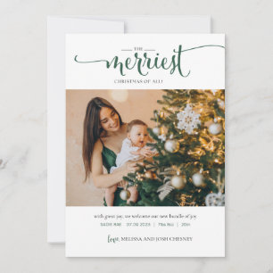 La Navidad más alegre de todas Tarjeta de foto de 
