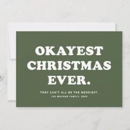 La Navidad más okey de todas tarjeta divertida de