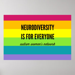 La neurodiversidad es para Todos Posters (arcoiris