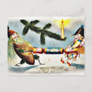 la nieve cayó sobre la casa y el árbol de navidad