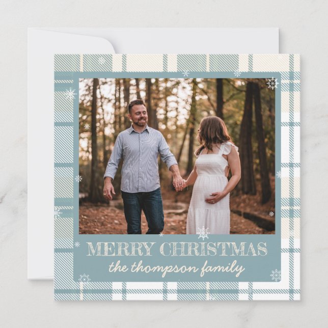 La nieve es la tarjeta de Navidades familiares que (Anverso)