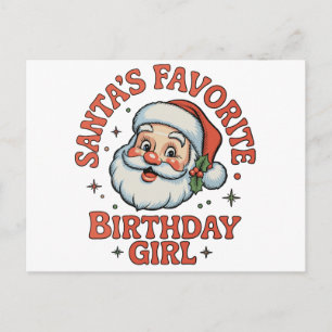 La niña de cumpleaños favorita de Santa Navidad re