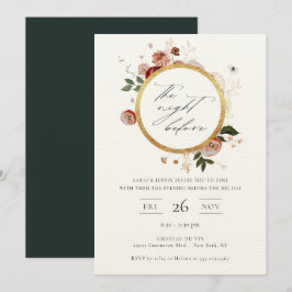 La noche anterior a la invitación floral de otoño