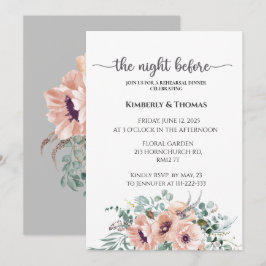 La noche anterior a la invitación para el ensayo