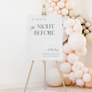 La noche anterior al ensayo de la señal de bienven