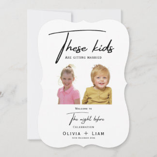 La Noche Antes Con Invitación De Foto, Estos Niños
