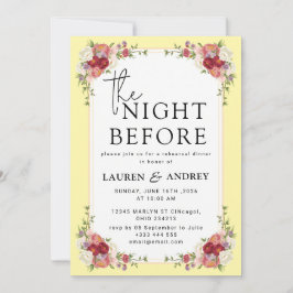 La Noche Antes de la Invitación de Boda