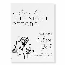 La noche antes del Rótulo, la cena de ensayo a man