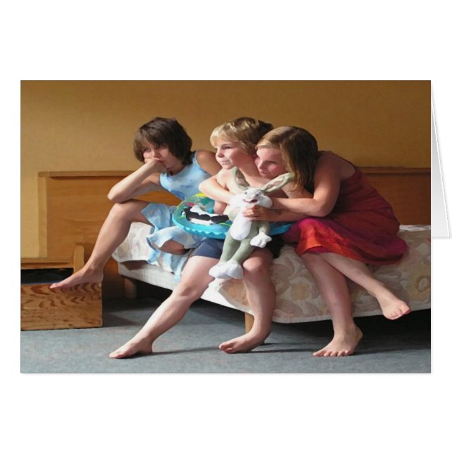 La noche de los chicas hacia fuera carda (Anverso (Horizontal))