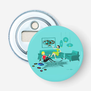 La noche de los chicas retros en abrebotellas del