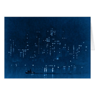 La noche de Manhattan enciende 1921