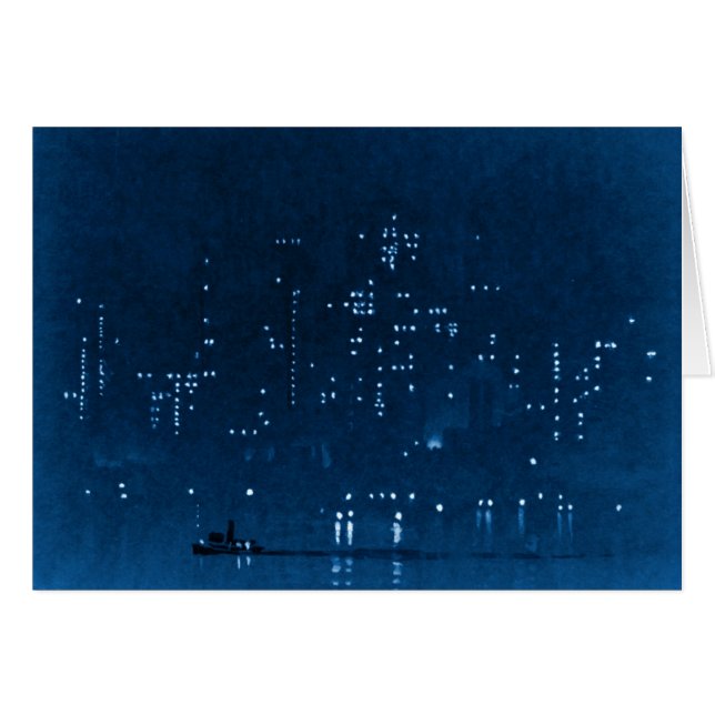 La noche de Manhattan enciende 1921 (Anverso (Horizontal))