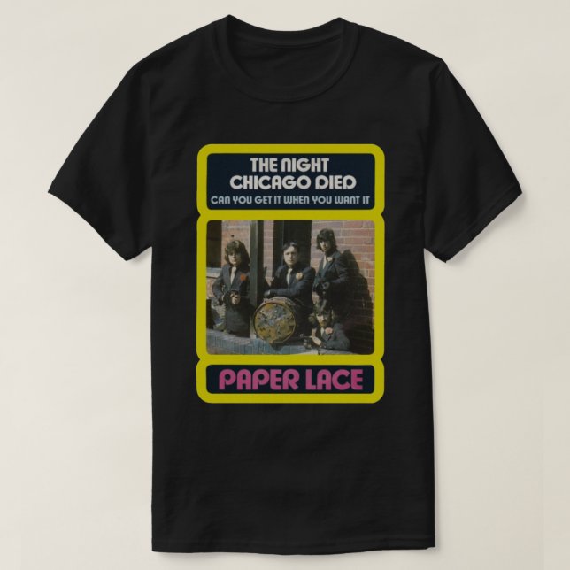 La noche en que murió la camiseta clásica de Chica (Diseño del anverso)