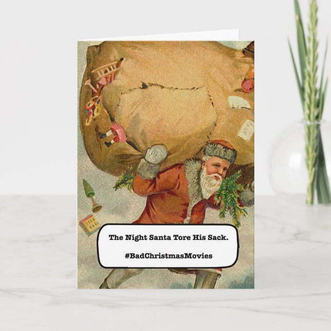 La noche en que Santa rompió su tarjeta de Navidad (Anverso)