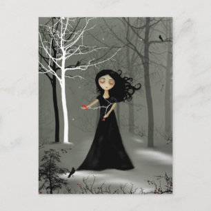 La noche está cayendo la postal