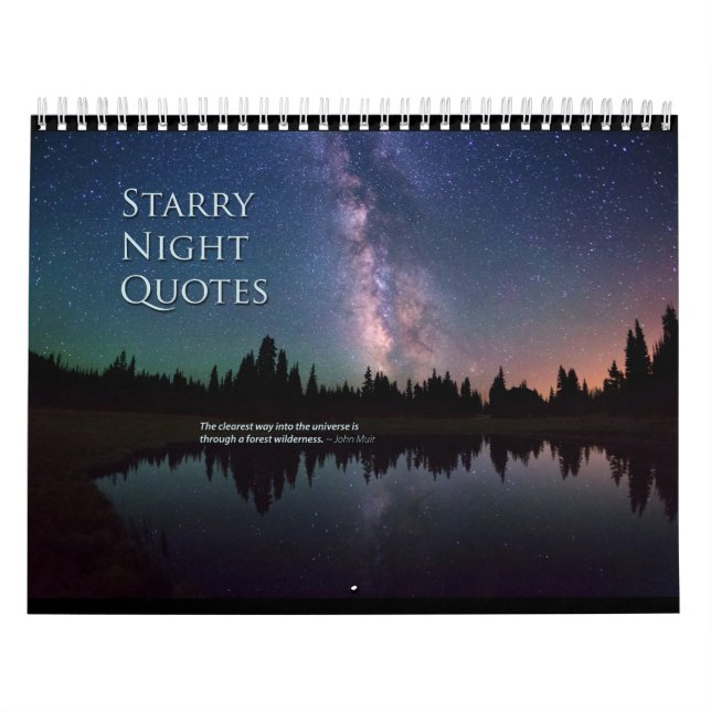 La noche estrellada cita el calendario (Tapa)