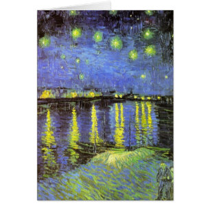 La noche estrellada de Vincent van Gogh sobre el R