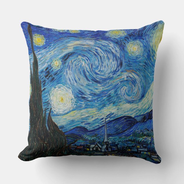 La noche estrellada del Cojín decorativo Vincent V (Anverso)