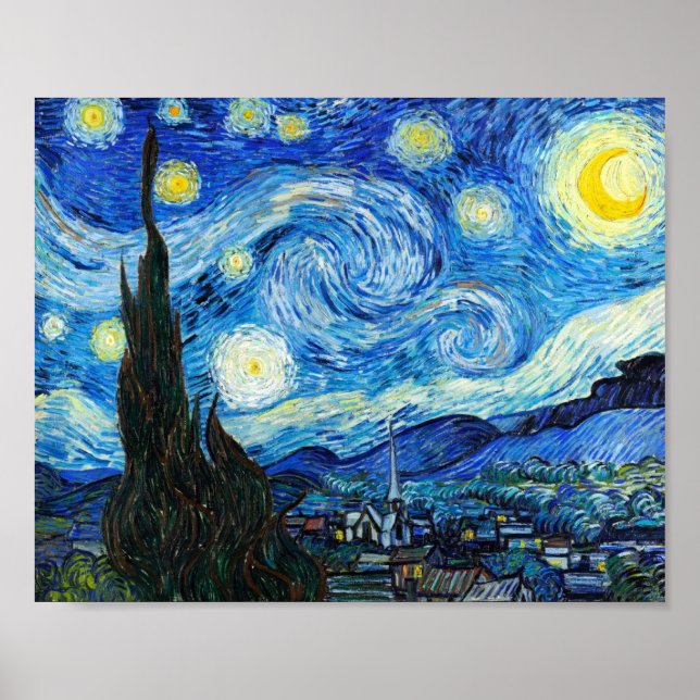 La noche estrellada: el arte paisajístico Vincent  (Frente)