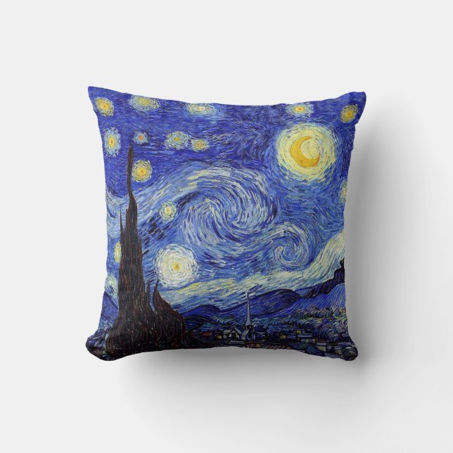 La noche estrellada Van Gogh inspiró las almohadas (Anverso)