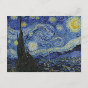La Noche Estrellada, Vincent Van Gogh, Tarjetas Po