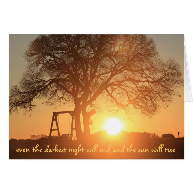 la noche más oscura terminará y el sol subirá (Anverso (Horizontal))